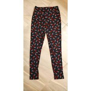 LuLaRoe OS Cardinals/Blue Jay Leggings